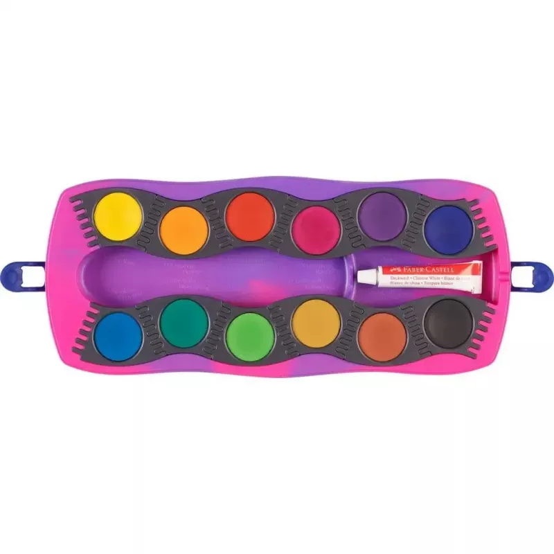 Faber-Castell Einhorn caixa de aguarelas, 12 cores