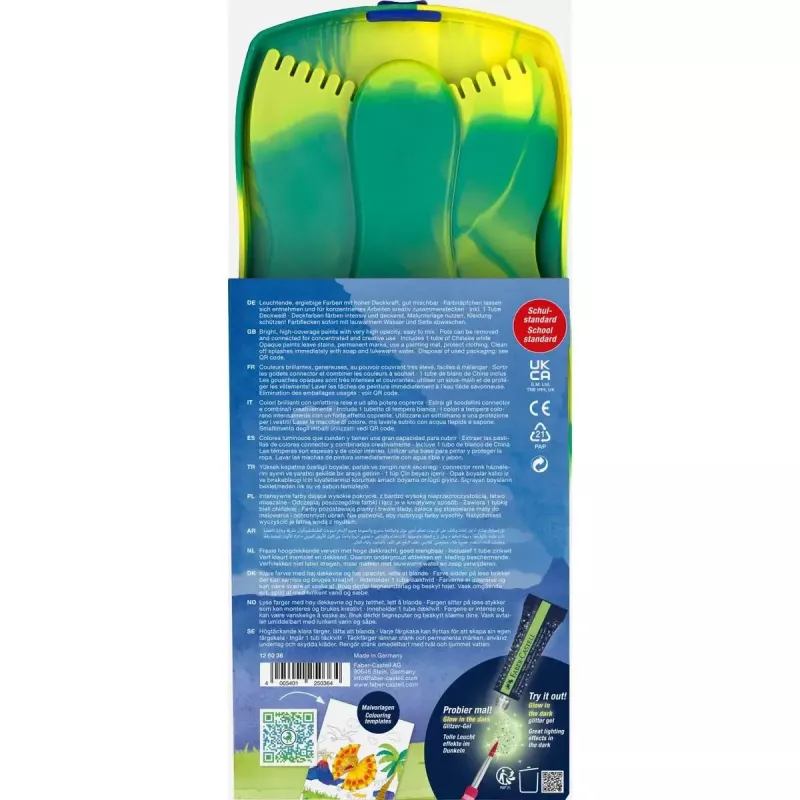 Tinta Faber-Castell 125036 cores sortidas dura multicolor