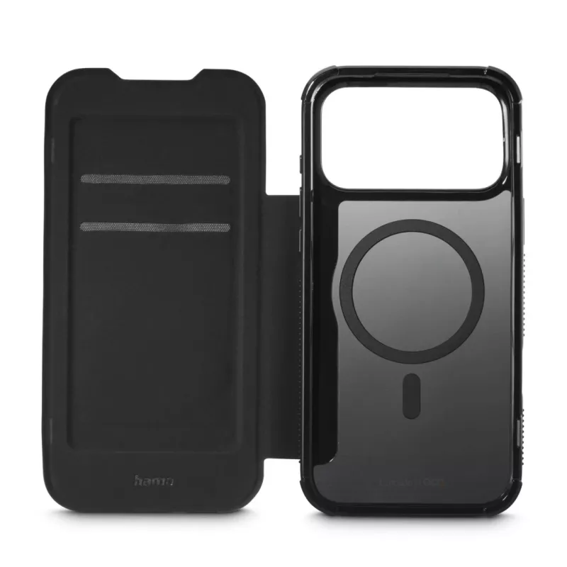 Capa para telemóvel Hama Extreme Protect 17,5 cm (6,9 polegadas) tipo carteira preta
