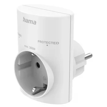 Hama 00223324 adaptador de corrente tipo F branco