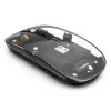 Hama WM-600 Multi-Device rato, sem fios RF + Bluetooth, plano, 6 botões, transparente