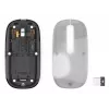 Hama WM-600 Multi-Device rato, sem fios RF + Bluetooth, plano, 6 botões, transparente