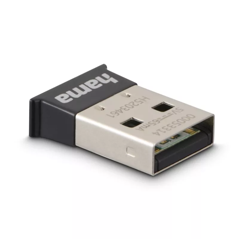 Placa de rede Bluetooth Hama 00053314 3 Mbit/s USB com fio preta