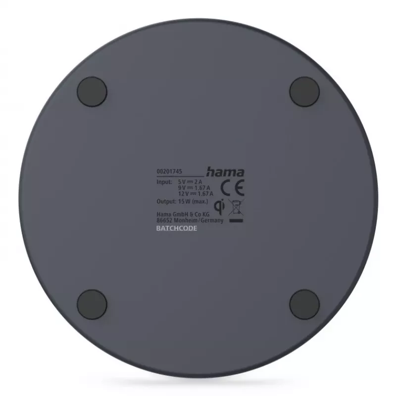 Carregador de dispositivos móveis Hama 00201745 smartphone USB carregamento sem fios carregamento rápido interior