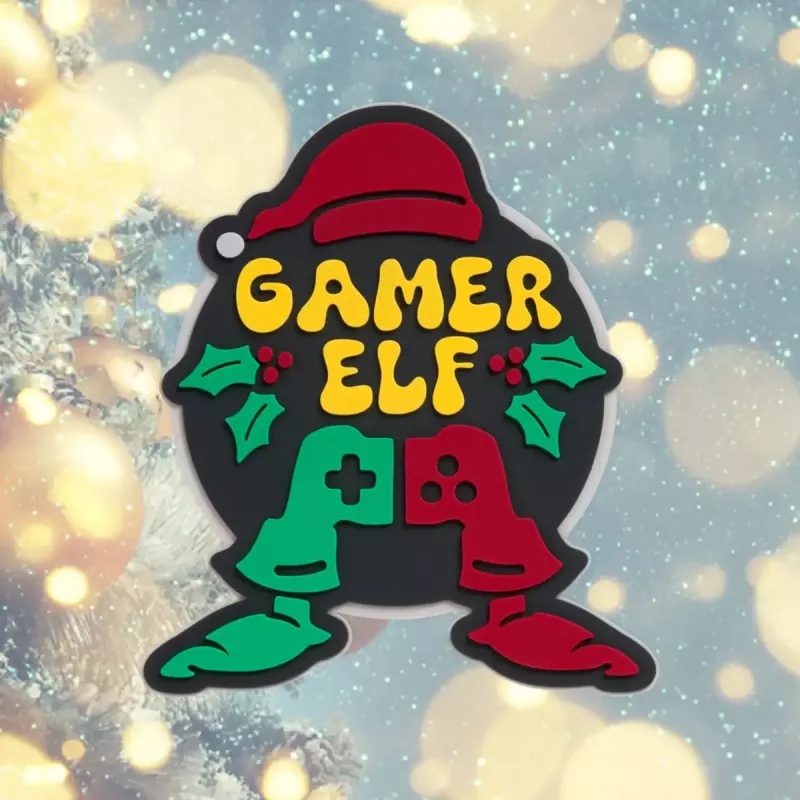 Pin LAUT MAGMOJI SILLY – Gamer Elf Christmas Edition, PVC e silicone, multicolor, 1 unid.