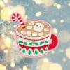 Pin LAUT MAGMOJI SILLY Snowman Chocolate Christmas Edition — multicolor PVC e silicone, 1 unidade