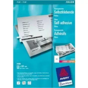 Película de impressão 100 folhas AVERY 3480