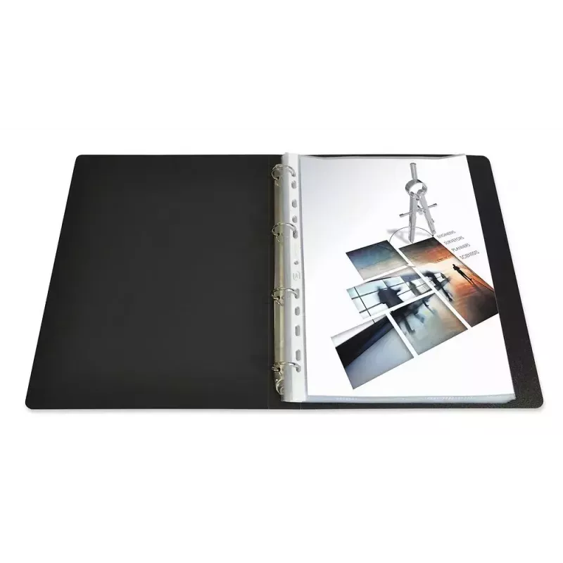 Capas de plástico ELBA A4, PP 0,08 mm, cristalino, furação universal (971508)