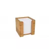 WEDO 61 707 caixa de notas de bambu com 900 folhas, 90 x 90 mm