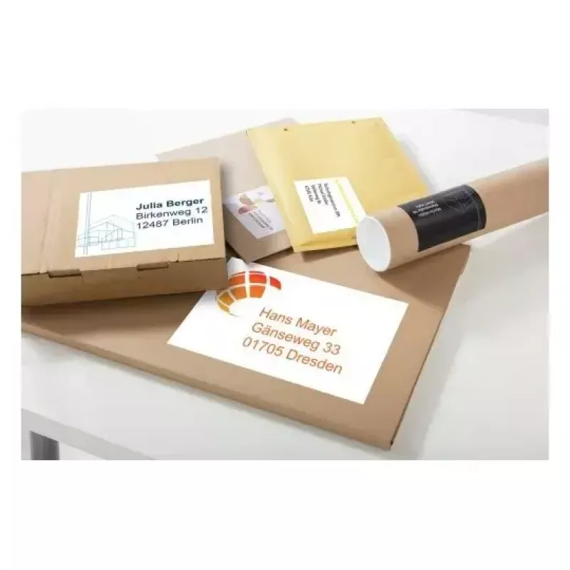 Etiquetas autocolantes retangulares Avery 6124