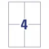 Etiquetas autocolantes retangulares Avery 6124