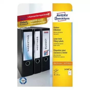 Etiquetas autocolantes Avery L4760-10 retângulo arredondado