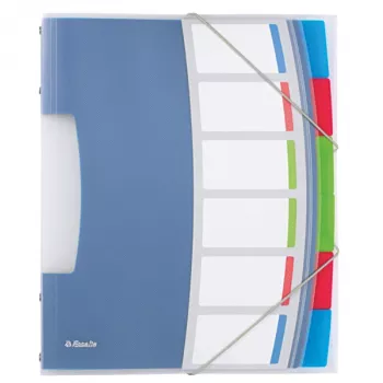 Separador de livro Esselte Vivida PP 6 separadores, azul, multicolor, policloreto de vinilo (PVC), A4, 266 mm, 20 mm, 320 mm