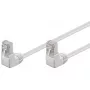 Cabo de patch Goobay CAT 5e 2x 90° angular F/UTP branco 0,5 m