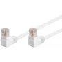 Cabo de patch Goobay CAT 5e 2x 90° angular U/UTP branco 10 m