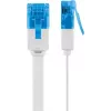 Cabo patch plano Goobay CAT 6A U/UTP branco 20m