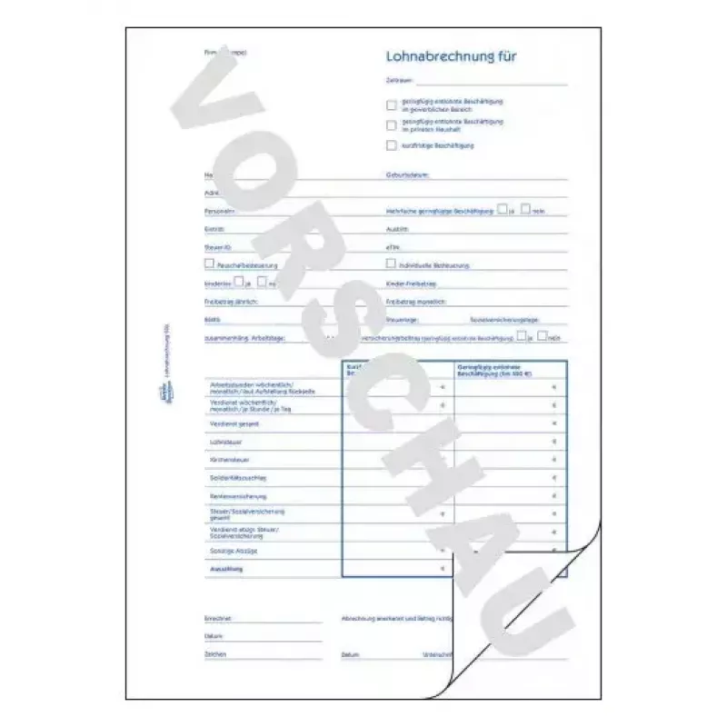 Livro de administração Avery 506 azul branco
