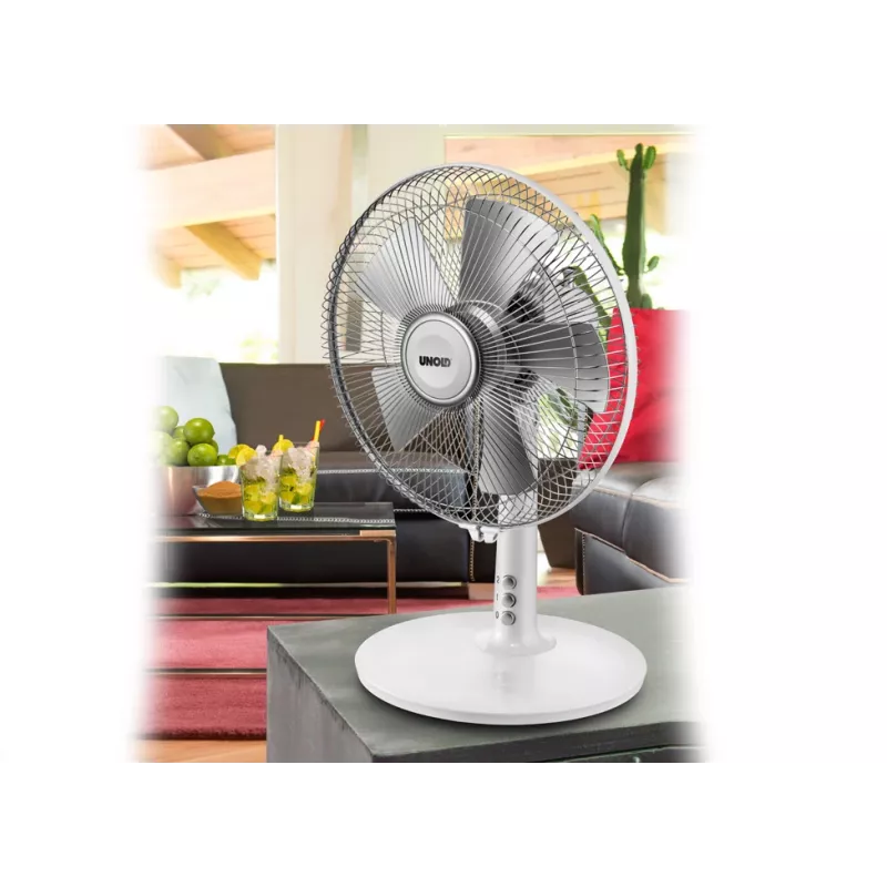 Ventilador doméstico Unold 86810 prateado, branco