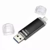 Pen drive Hama Laeta Twin USB, USB 3.0, 128 GB, 40 MB/s, preta