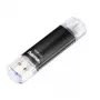 Pen drive Hama Laeta Twin USB, USB 3.0, 128 GB, 40 MB/s, preta