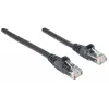 Cabo de rede Intellinet, Cat6, 20 m, preto, CCA, U/UTP, PVC, RJ45, contactos dourados, snagless, com alívio de tensão, garantia vitalícia