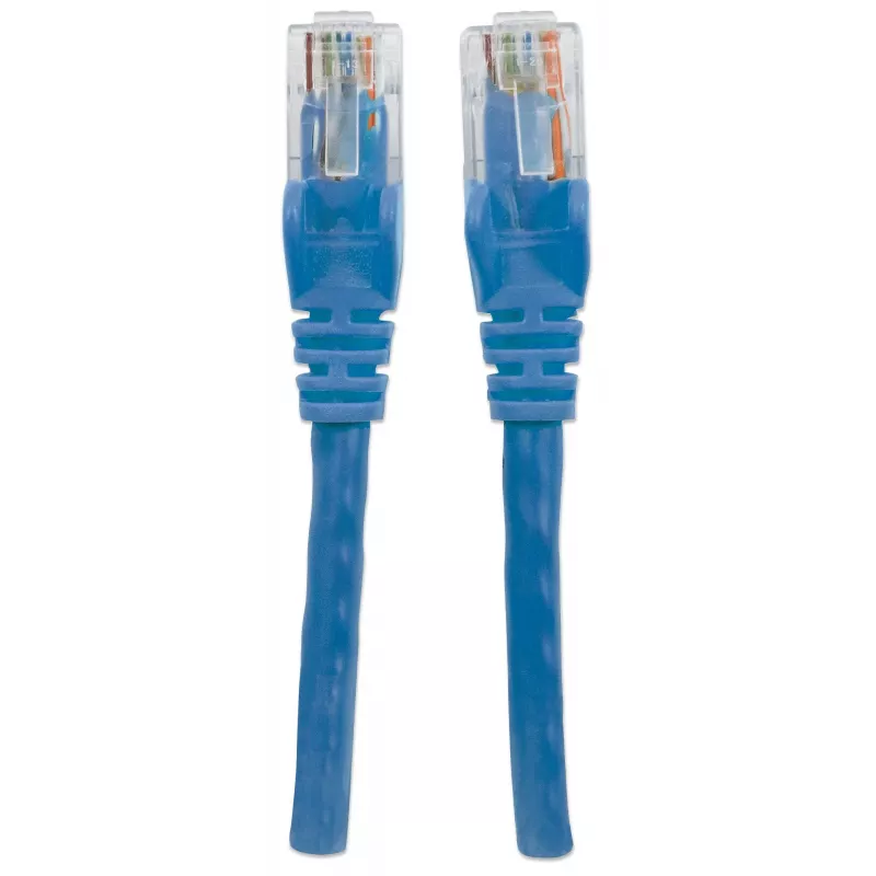 Intellinet 730464 cabo de ligação Cat6 U/UTP, RJ45 (M) para RJ45 (M), 20 m, sem gancho, azul