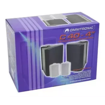 Altifalante de 2 vias Omnitronic C-40 preto com fios 35 W