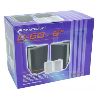 Altifalante de 2 vias Omnitronic 11036718 preto com fios 50 W