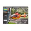 Revell 04986 Airbus Helicopters EC135 Air-Glaciers kit de montagem de aeronave de asa rotativa, 1:72, plástico