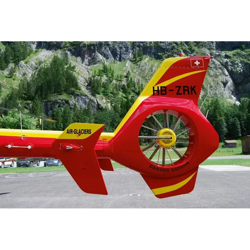 Revell 04986 Airbus Helicopters EC135 Air-Glaciers kit de montagem de aeronave de asa rotativa, 1:72, plástico