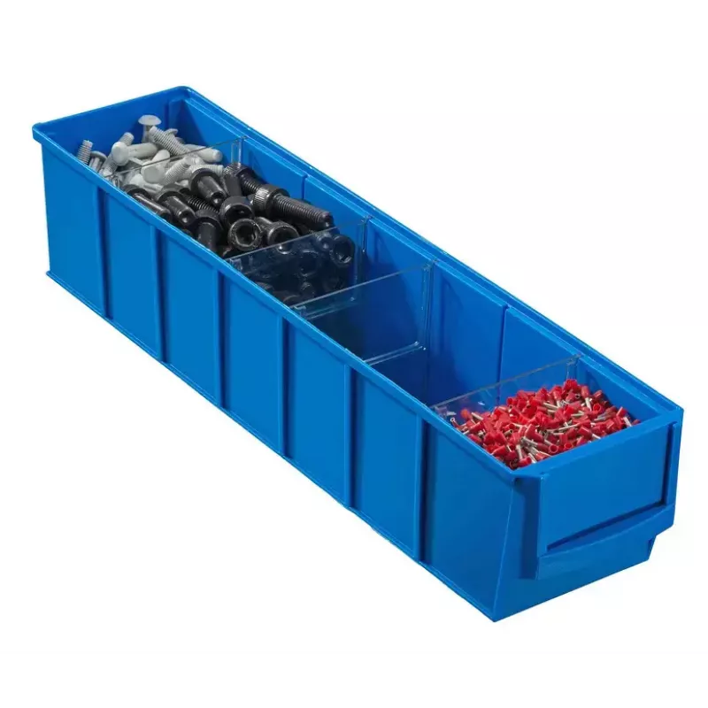 Caixa para peças pequenas Allit 456540 polipropileno azul 91x400x81 mm