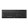 Teclado sem fios HP K2500, tamanho completo (100 %), sem fios, RF Wireless, preto