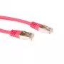 ACT vermelho 0,5 metros cabo de rede F/UTP CAT5E com fichas RJ45