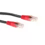 ACT preto 1 metro cabo de rede U/UTP CAT6 cruzado com fichas RJ45