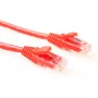 Cabo patch U/UTP CAT5E ACT vermelho 1 metro de nível de componentes com fichas RJ45