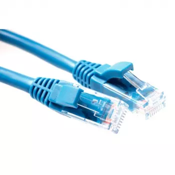 Cabo patch U/UTP CAT5E ACT azul 2 metros de nível de componentes com fichas RJ45