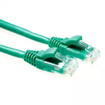 Cabo patch U/UTP CAT5E ACT verde 3 metros de qualidade de componentes com fichas RJ45