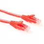 Cabo patch U/UTP CAT6 ACT vermelho 7 metros de nível de componentes com fichas RJ45
