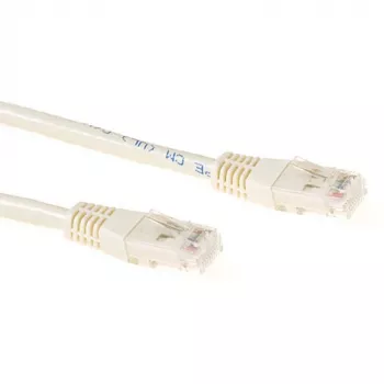 Cabo patch U/UTP CAT6A ACT marfim 2 m LSZH com fichas RJ45
