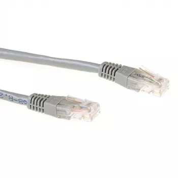 Cabo de rede U/UTP CAT6A LSZH com fichas RJ45 ACT cinzento 0,25 metros