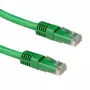Cabo de rede U/UTP CAT6A LSZH com fichas RJ45 ACT verde 7 metros