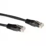 Cabo de rede U/UTP CAT6A LSZH com fichas RJ45 ACT preto 1,5 metros