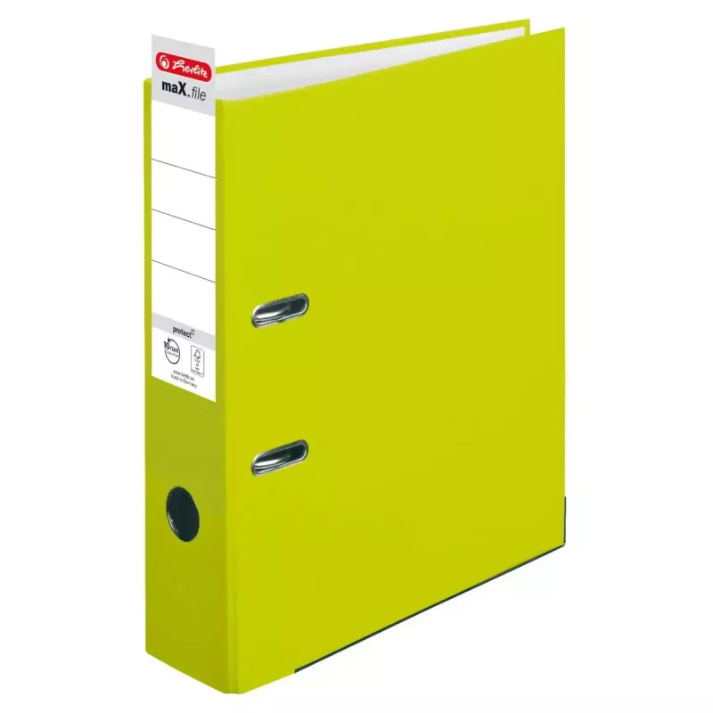 Dossier de argolas Herlitz maX.file A4 verde polipropileno FSC