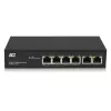 Switch de rede ACT 6 portas, 10/100 Mbit/s, 4 portas PoE+ (30 W)