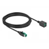 Cabo de extensão USB com alimentação DeLOCK 85983 12 V 4 m preto