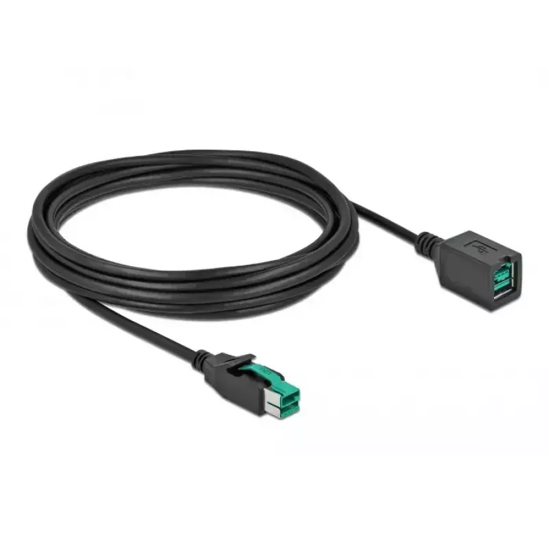 Cabo de extensão USB ativo DeLOCK 85984 12V 5m preto
