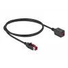 Cabo de extensão USB com alimentação DeLOCK 85985 24 V 1 m preto