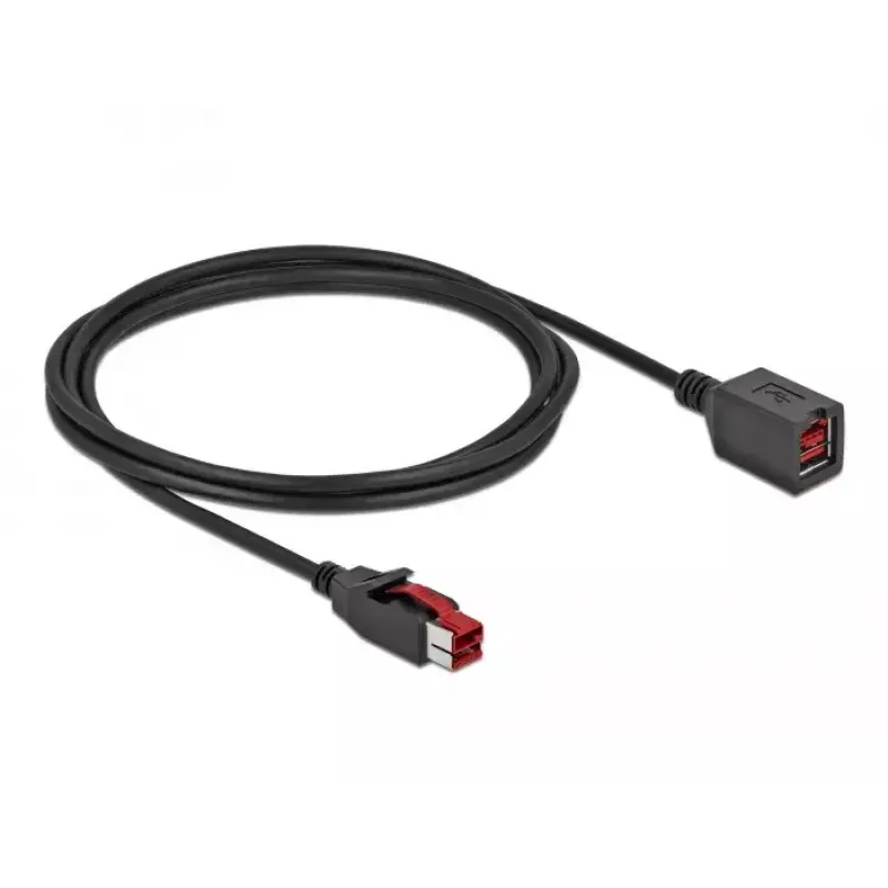 Cabo de extensão USB ativo DeLOCK 85986 24 V 2 m preto
