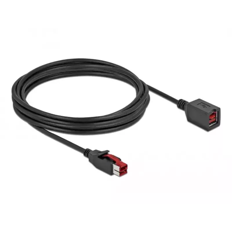Cabo de extensão USB ativo DeLOCK 85988 24 V 4 m preto