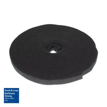 Fita adesiva de velcro ACT extra forte 20 mm, 25 m